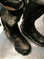 Motorradstiefel Racing aliue, Wasserabweisend aus schwarzem Leder Hessen - Borken Vorschau