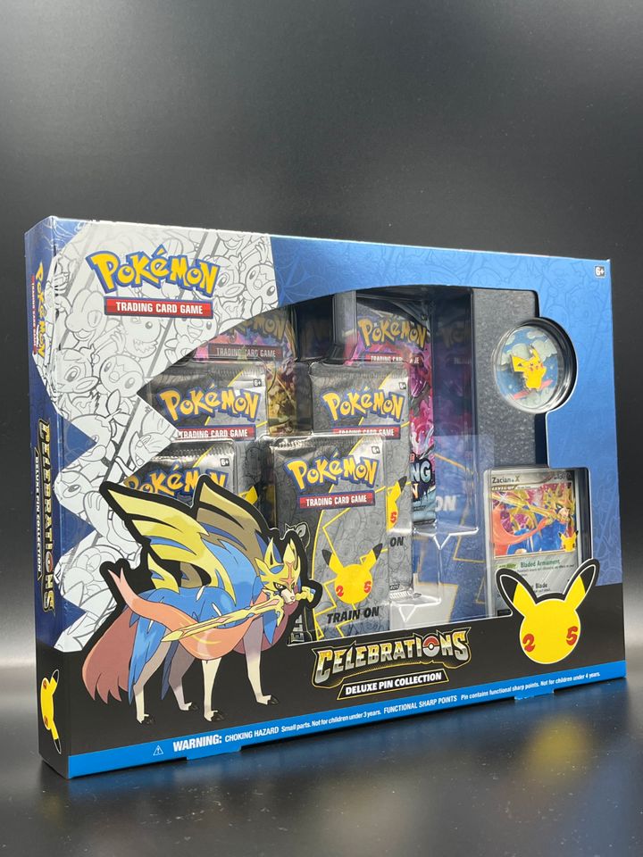 Pokemon Karten Celebrations Zacian Lv. X Collection Englisch Neu in Frankfurt am Main