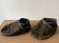 Kinderschuh, Leder, Hausschuh, Barfußschuh, grün, Gr. 21 Berlin - Neukölln Vorschau