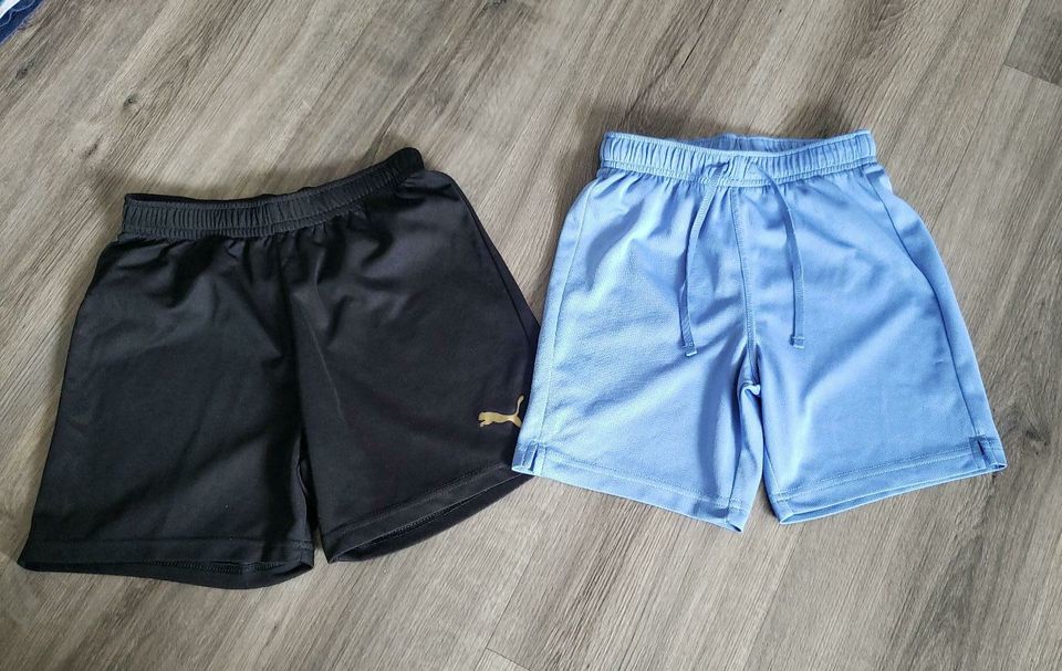 2er Set kurze Sport- Hosen Gr 122/128 140 H&M Puma in Hallstadt