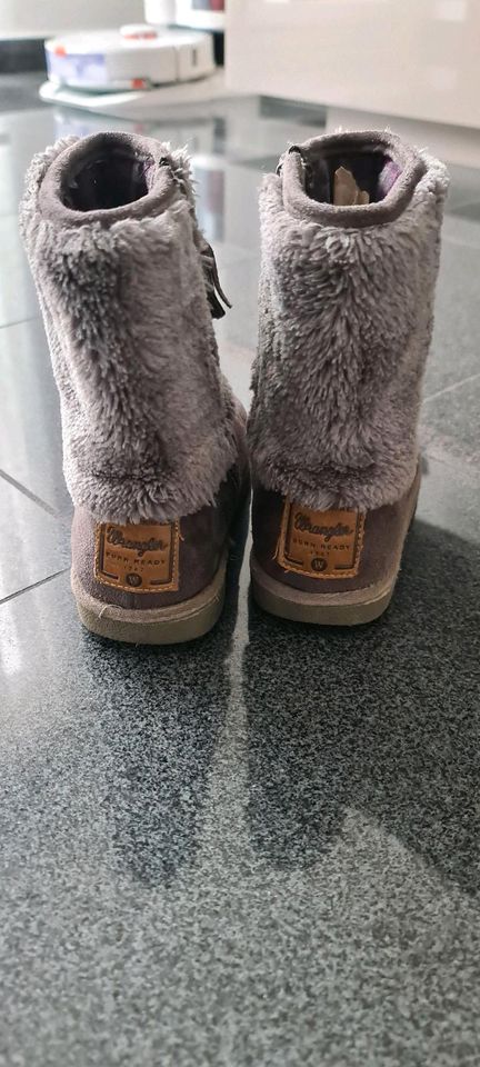 Winterstiefel Mädchen Marke Wrangler Gr. 29 in grau in Troisdorf