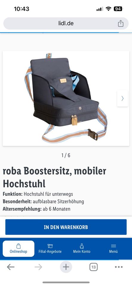 Booster sitz, Hochstuhl Baby in Hannover