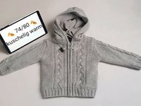 Übergangsjacke Strickjacke gefüttert 74/80 lupilu grau mit Kapuze Eimsbüttel - Hamburg Schnelsen Vorschau