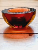 Schöne rot/orangefarbene Glas Schale aus Muranoglas Aschenbecher Nordrhein-Westfalen - Kleve Vorschau