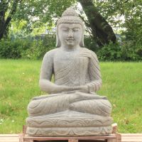 Buddha Figur sitzend Steinfigur Greenstone Meditation 75 cm Bochum - Bochum-Wattenscheid Vorschau