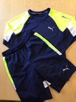 Puma ⭐️ Set Sporthose Shorts Shirt Gr. 146 152 ⭐️ Neongelb Frankfurt am Main - Dornbusch Vorschau