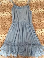 Damen Sommer kleid mit rüschen rüschenkleid hellblau Gr. S Bayern - Ergolding Vorschau