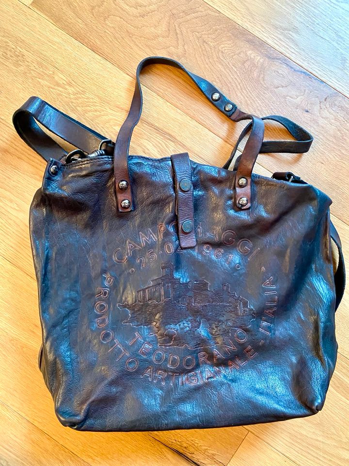 ORIGINAL Campomaggi - Teodorano Shopper-Tasche  Leder dunkelbraun in Wetter (Ruhr)