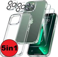 5in1 für iPhone 15 14 13 12 Pro Max Mini Hülle 2x Schutzglas + 2x Kameraschutz Nordrhein-Westfalen - Meinerzhagen Vorschau
