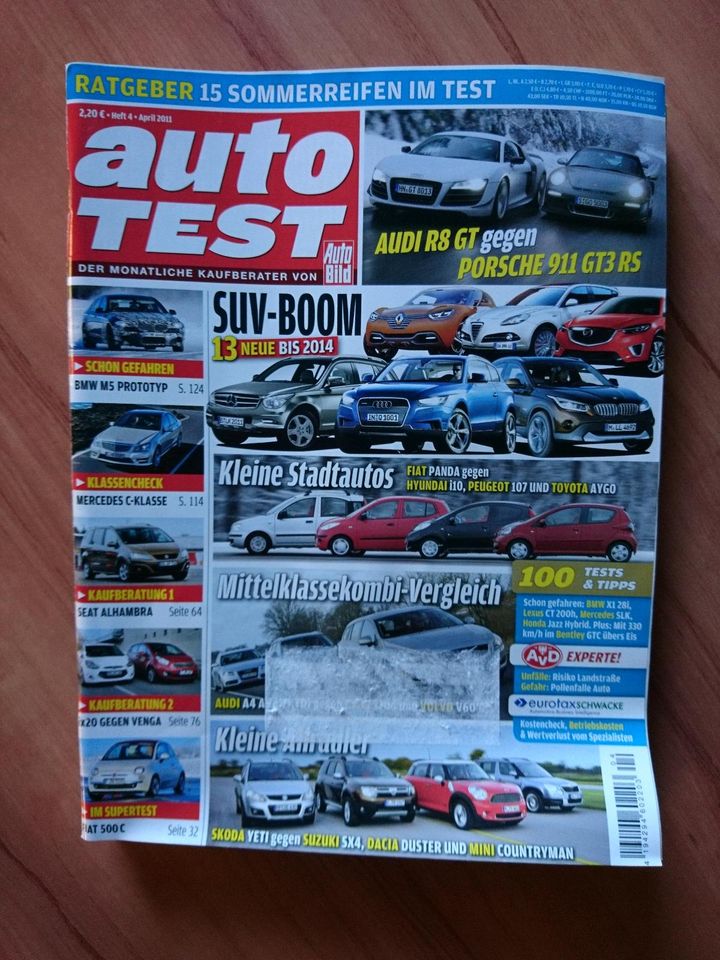 Autozeitung "Auto Test" Jahr 2011 in Brachttal