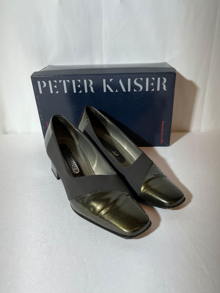 Vintage Peter Kaiser Pumps High Heels Lederschuh Stahl Gr 38 OVP in Sankt Augustin