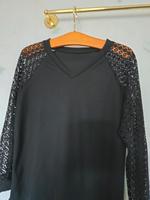 LANGARM T SHIRT MIT SPITZE, SCHWARZ, XL Brandenburg - Wustermark Vorschau