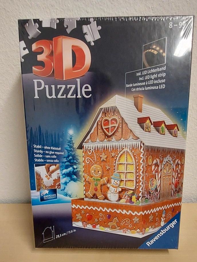 Puzzle Ravensburger 3D Lebkuchenhaus Weihnachten in Solingen