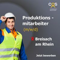 Produktionsmitarbeiter (m/w/d)  Breisach am Rhein Baden-Württemberg - Breisach am Rhein   Vorschau