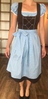 Dirndl komplett MIDI Gr. S/36 braun blau Tracht Bluse Kleid Rock Sachsen - Zwickau Vorschau