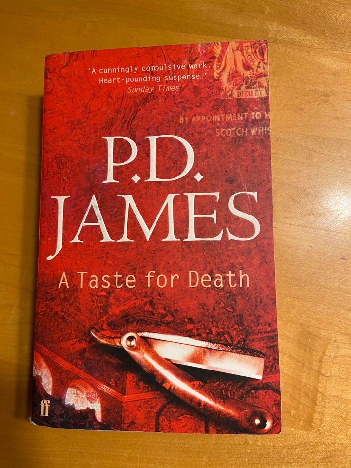 Buch P.D. James Krimi Englisch A Taste for Death in Berlin