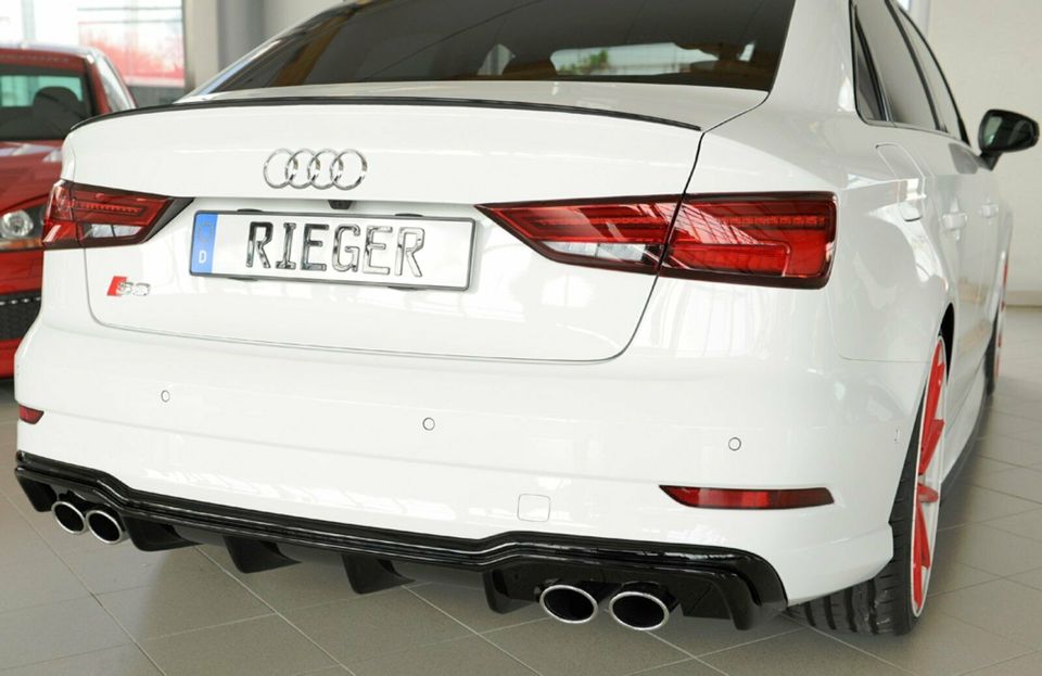 Rieger Heckeinsatz Audi S3 (8V) A3 09.16- ab Facelift Limo Cabrio in Bruchhausen-Vilsen