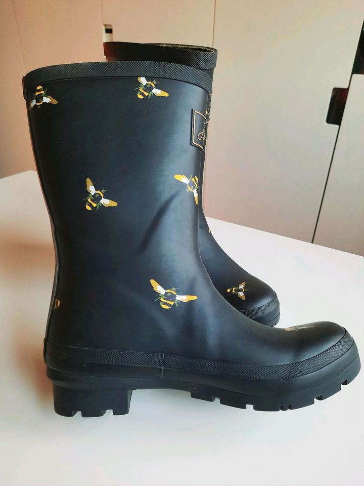 Joules Gummistiefel Molly Welly Metallic Bee schwarz halbhoch 36 in Norderstedt