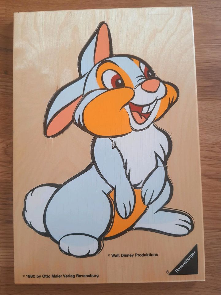 Walt Disney Ravensburger Puzzle Holz Klopfer Retro 80er in Bergisch Gladbach