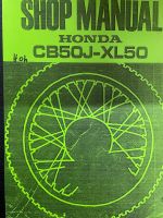 Werkstatthandbuch Honda CB J-XL 50 Nordrhein-Westfalen - Finnentrop Vorschau