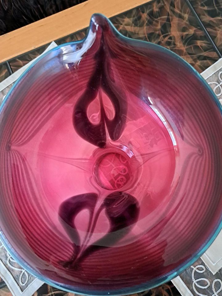 Murano Glas Vase. in Schmelz