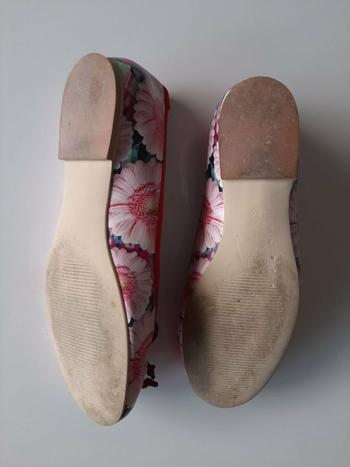 Wigglesteps Ballerinas Damen Blumen Fotoprint Leder - Gr. 38/39 in Heinsberg