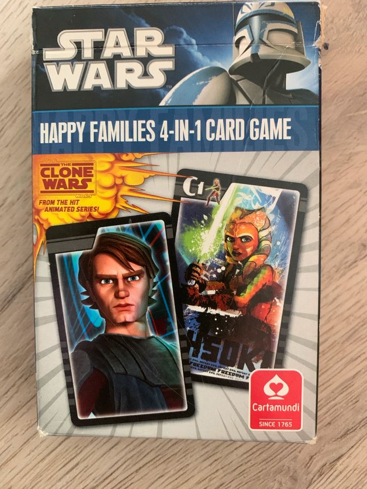 Star Wars Kartenspiele 3 Card Match Game + happy Familien 4 in 1 in Zirndorf