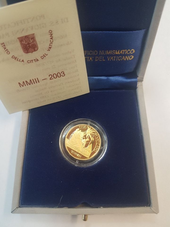 20 & 50 Euro Gold Münze Vatikan 2003 PP in Linnich