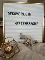 Goldenes Letterboard | DEKOVERLEIH MIETE | Hochzeit Geburtstag Nordrhein-Westfalen - Netphen Vorschau