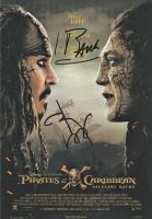 Original Johnny Depp & Javier Bardem Autogramm Bayern - Coburg Vorschau