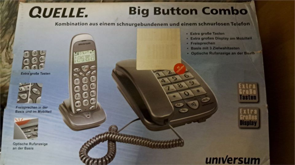 Senioren Telefon Big Button Combo von Universum in Berlin