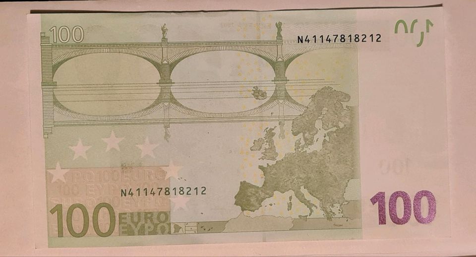 100 Euro Schein, 2002, Sammler, Mario Draghi, Serie N Österreich in Regensburg