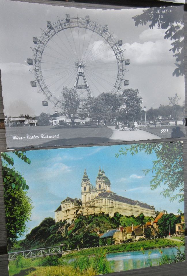 ÖSTERREICH: Ansichtskarten + Mäppchen m Fotos 50/60er Jahre in Dortmund