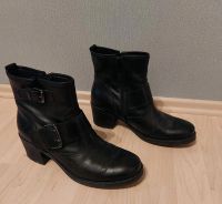 schwarze Cox Stiefeletten aus Leder, Größe 41 West - Nied Vorschau