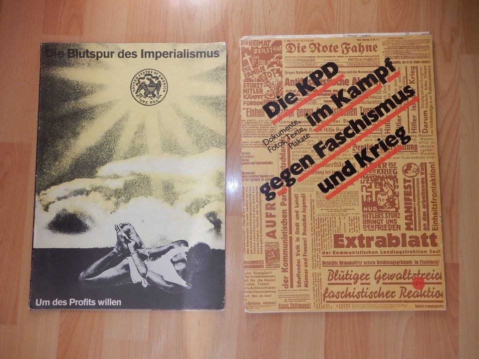 DDR Plakate original Mappen Die Blutspur des Imperialismus in Berlin