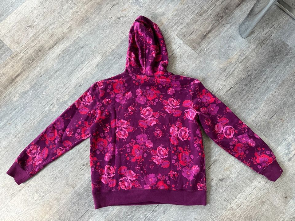 GAP Damen Hoodie Gr. S Pink rot Blumen Kapuzensweat Pullover neu in Groß-Gerau