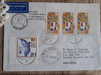 Luftpost Brief nach Australien mit Briefmarken und Stempel Niedersachsen - Wilhelmshaven Vorschau