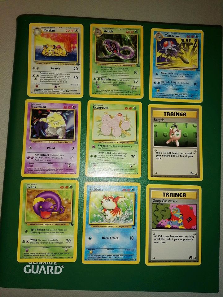 Pokemon Karten Base Set-/2, Fossil, Dschungel non Holo poor - ex. in Schillingsfürst