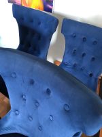 Vier Esszimmer Stühle Samt Blau Häfen - Bremerhaven Vorschau