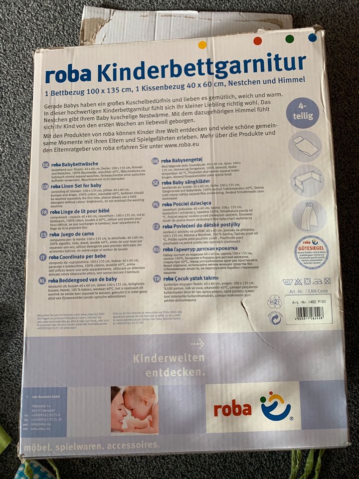 2x Roba Kinderbettgarnitur 4 teilig für Zwillinge,Himmel+Nestchen in Naunhof