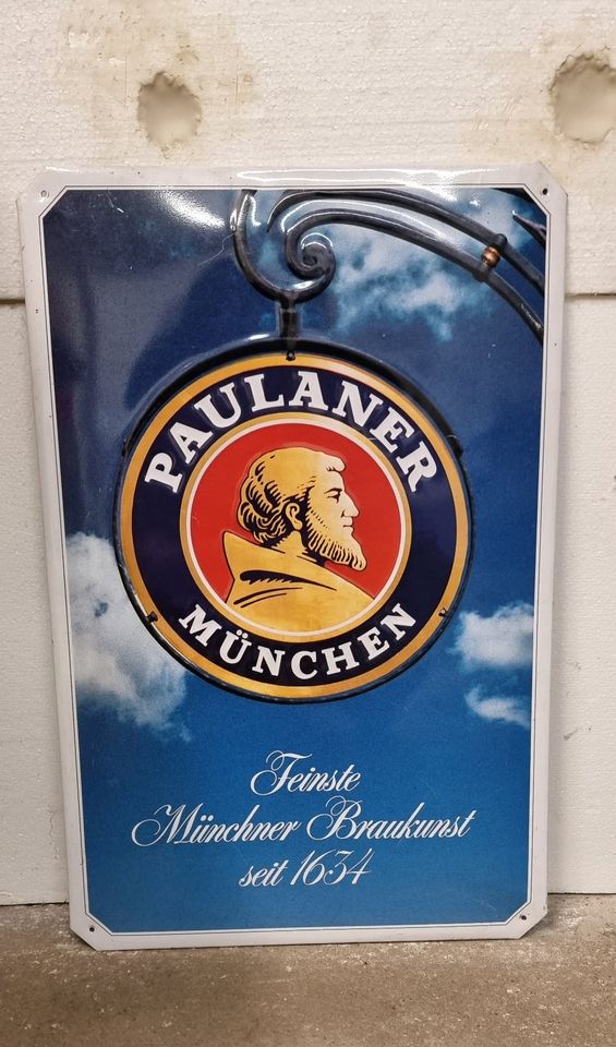 Veltins, Paulaner Blechschild Werbung Deko in Bilsen