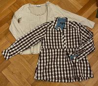 2x Bluse Damen beige braun kariert ca. Gr. 44 Nordrhein-Westfalen - Blomberg Vorschau