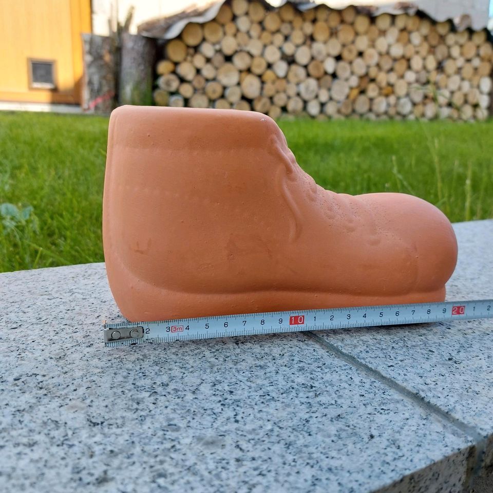 Terrakotta Pflanzschale,,Schuh,  Blumentopf, Garten Deko  NEU in Hof (Saale)