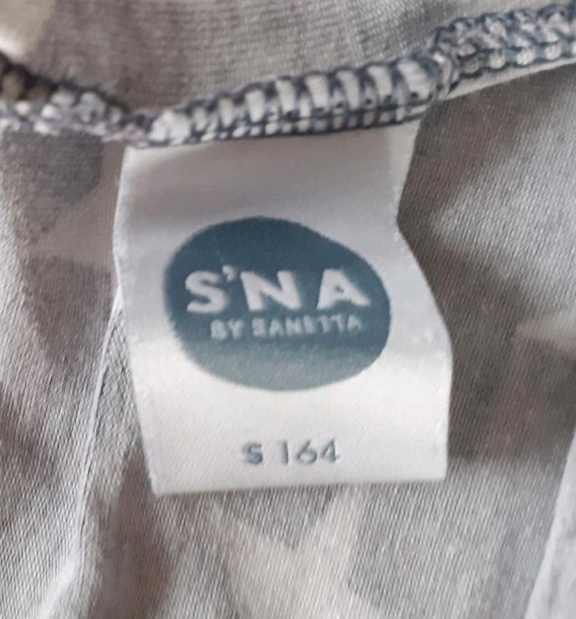 "S'NA by SANETTA"☆knielange Hose☆Gr. 164☆grau-weiß in Worbis