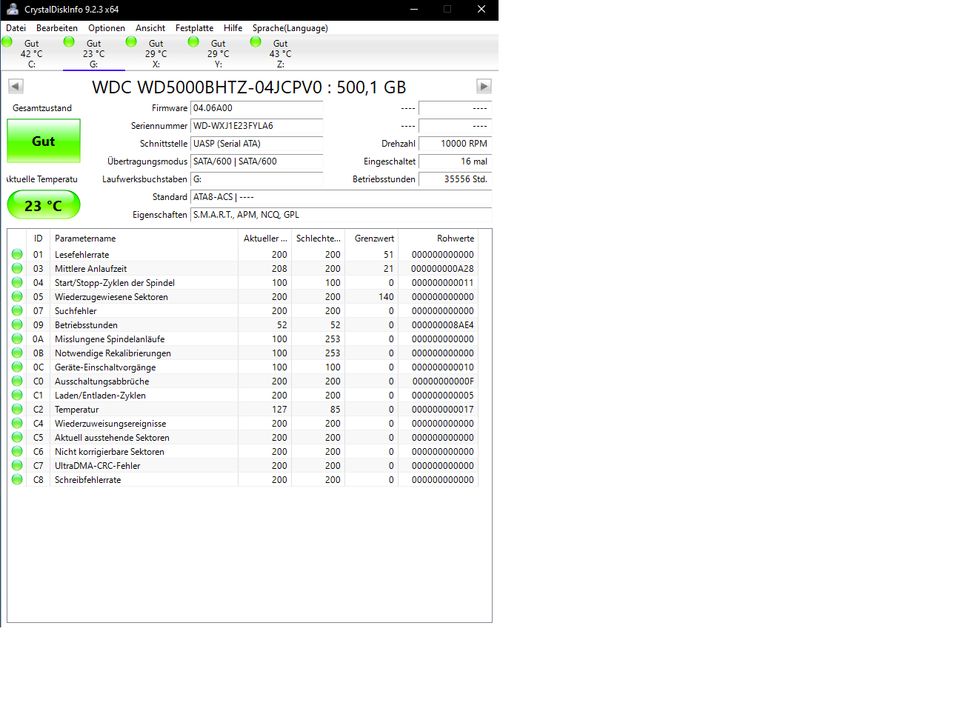 WD Western Digital HDD 2,5 500GB in Miltenberg