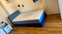 Boxspringbett 100x200 blau Polsterbett Baden-Württemberg - Häusern Vorschau