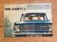 OPEL KADETT,L‘ A Limousine Prospekt 1964 Niedersachsen - Seevetal Vorschau