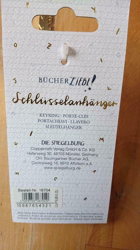 Schlüssenanhänger Buch Lesen Spiegelburg Coppenrath in Marburg