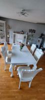 Weißer Esstisch mit 6 Stühlen Hessen - Ronshausen Vorschau