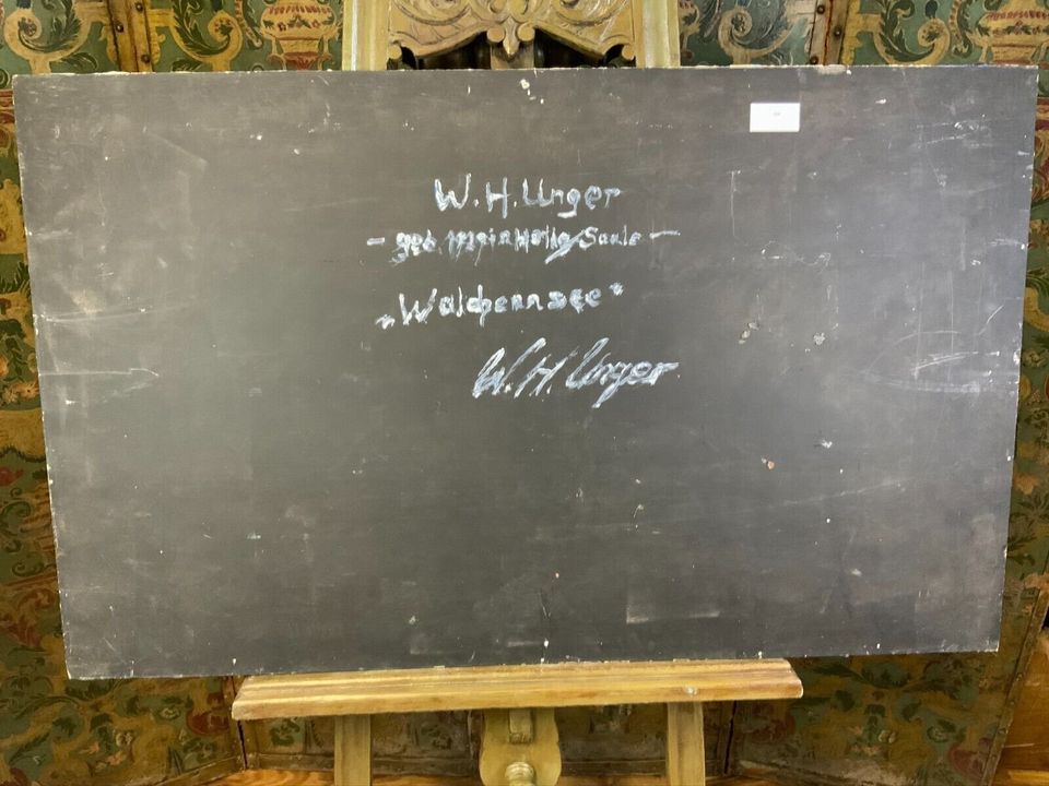 W.H. UNGER ÖLGEMÄLDE WALCHENSEE ÖL AUF PLATTE 100x61cm - Versand kostenlos - Wir sind für Sie da lokal in 86830 Schwabmünchen oder online ARTHOME24 in Schwabmünchen